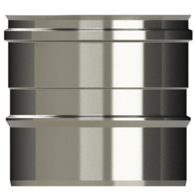 180mm/7" Single Wall 150mm Length Flue Pipe