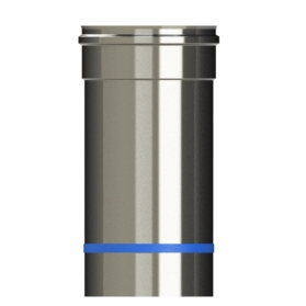 100mm/4" Single Wall  60-120mm Adjustable Length Flue Pipe