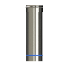 100mm/4" Single Wall  60-375mm Adjustable Length Flue Pipe