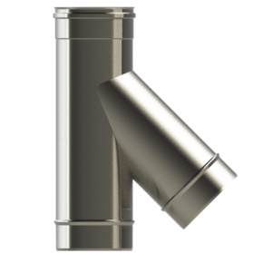 100mm/4" Single Wall  45° Tee