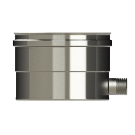 100mm/4" Single Wall  Tee Cap with Side Drain