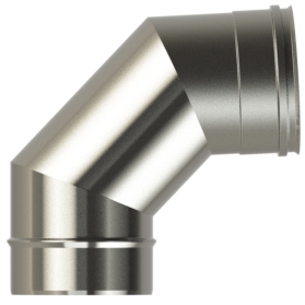 100mm/4" Single Wall  87° Elbow