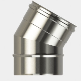 100mm/4" Single Wall  30° Elbow