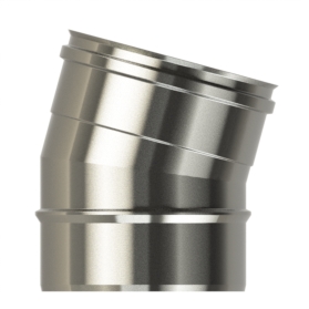 100mm/4" Single Wall  15° Elbow