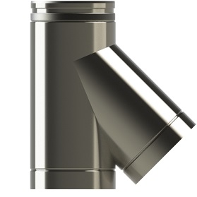 100mm/4" Twin Wall 45° Tee