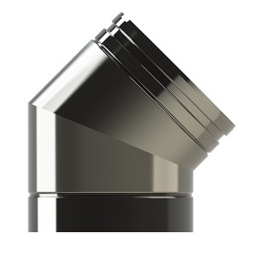 100mm/4" Twin Wall  45° Elbow