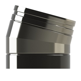 100mm/4" Twin Wall  15° Elbow