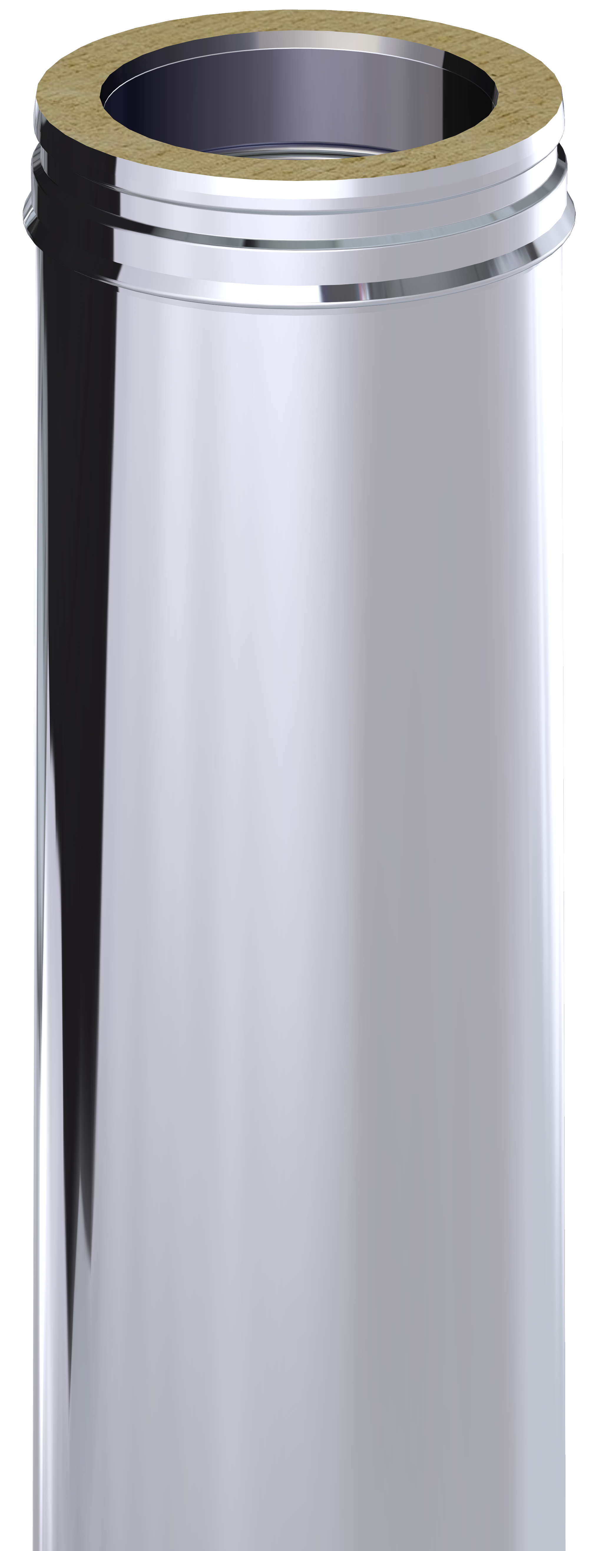 5" Twin Wall 500mm Starter Length Flue Pipe