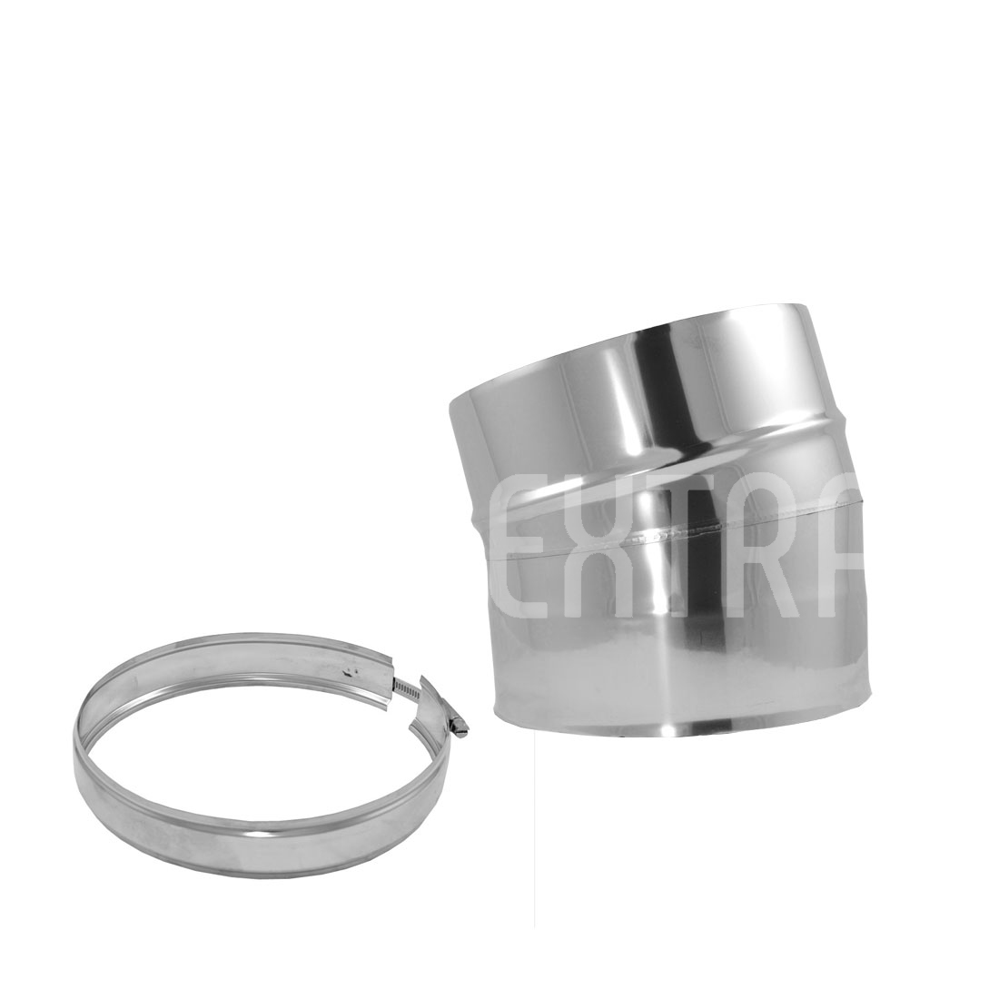 5" 15° Bend Stove Pipe