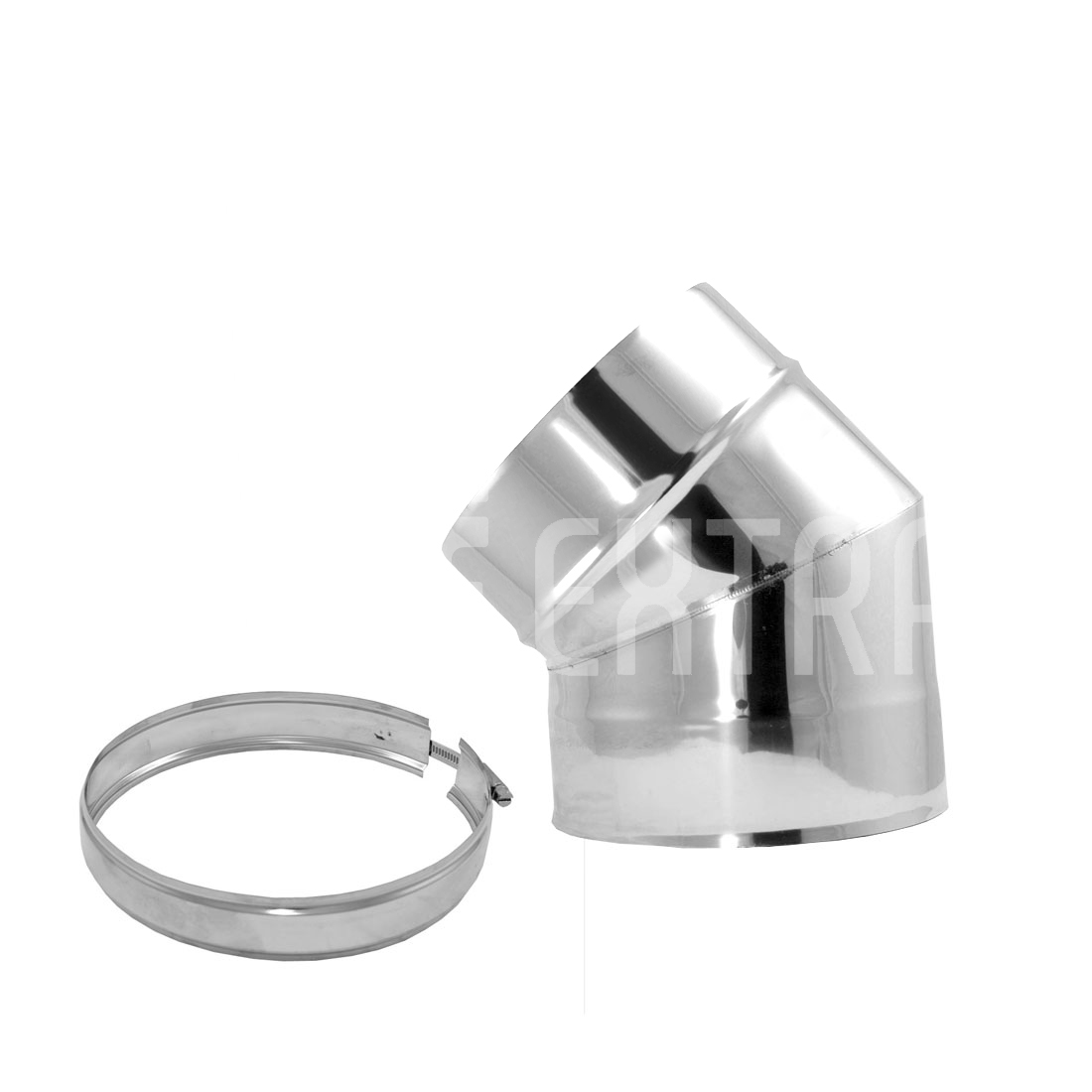 5" 45° Bend Stove Pipe