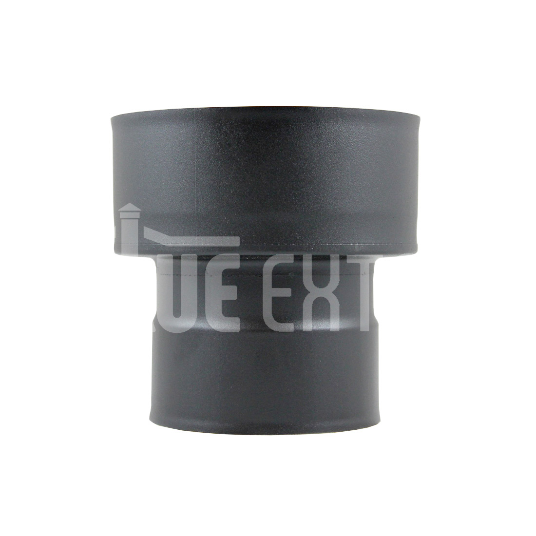 6" Flex to Twin Wall Adapter - Matt Black