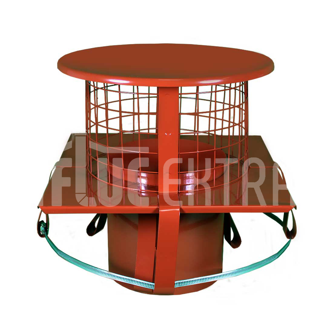5" Terracotta Suspending Cowl Square Base (Gas)