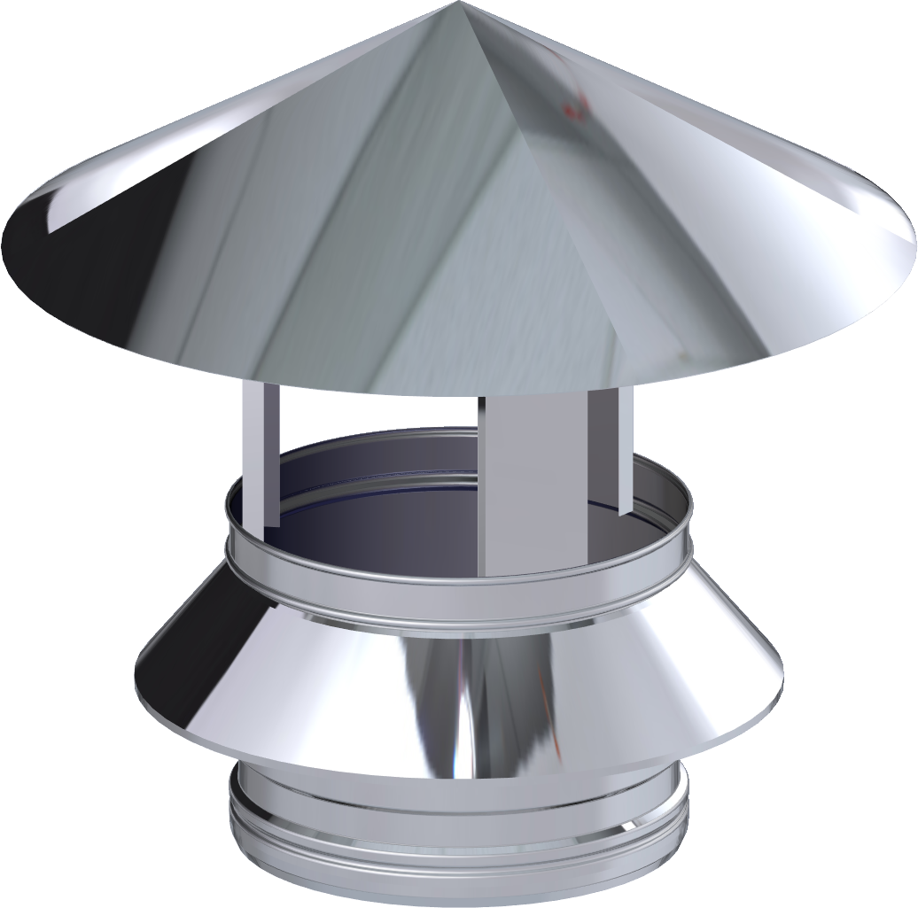 4" Twin Wall Standard Cowl