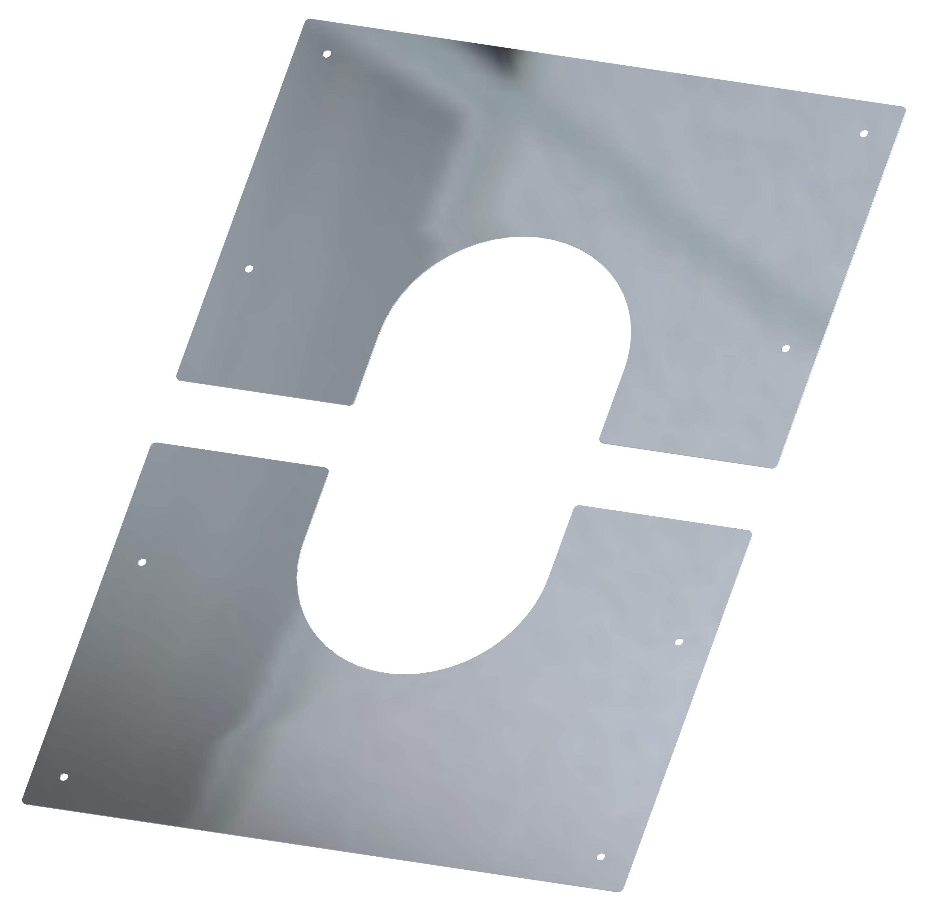 4" Twin Wall Finishing Plate 30°- 45°