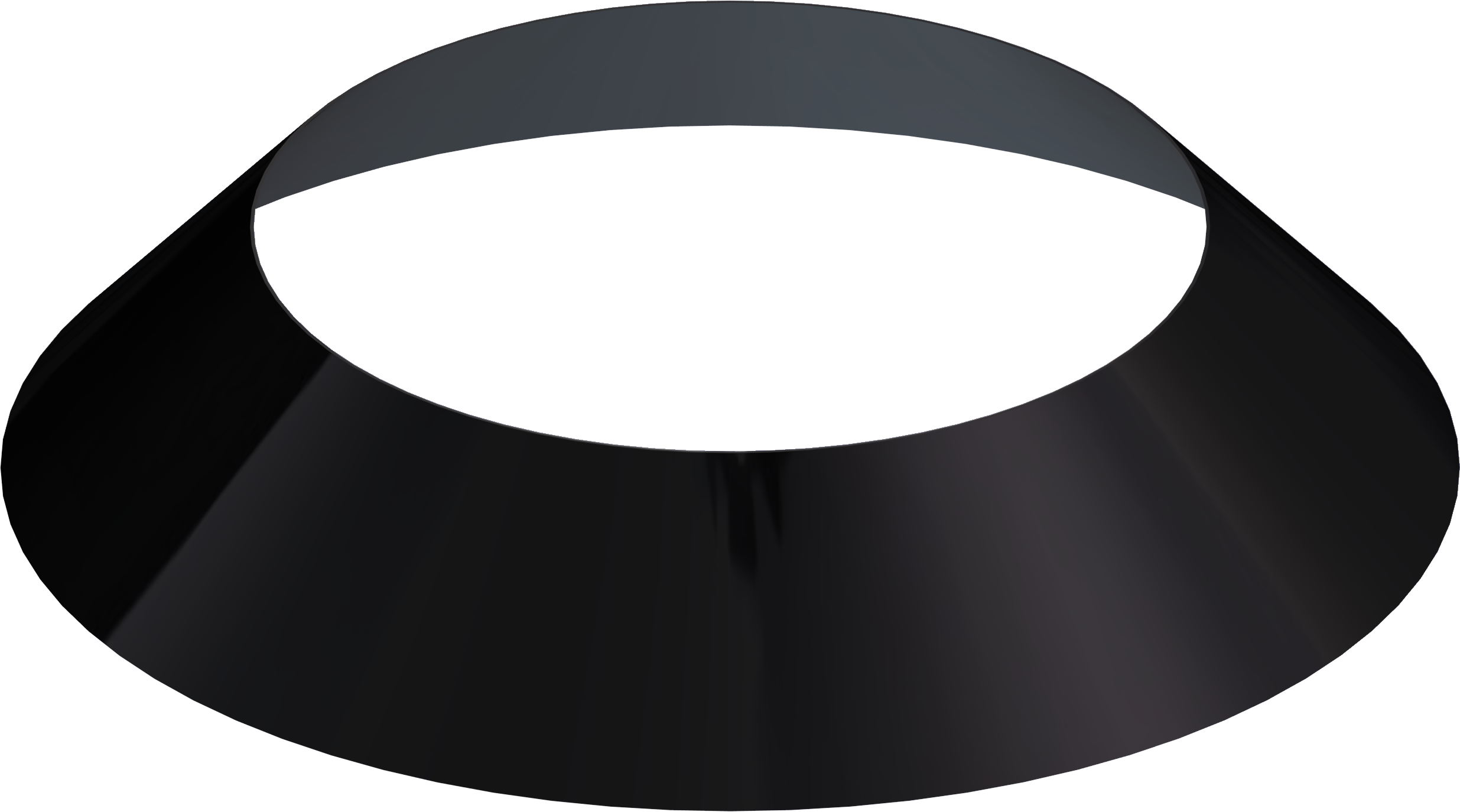 130mm/5" Twin Wall Storm Collar - Matt Black