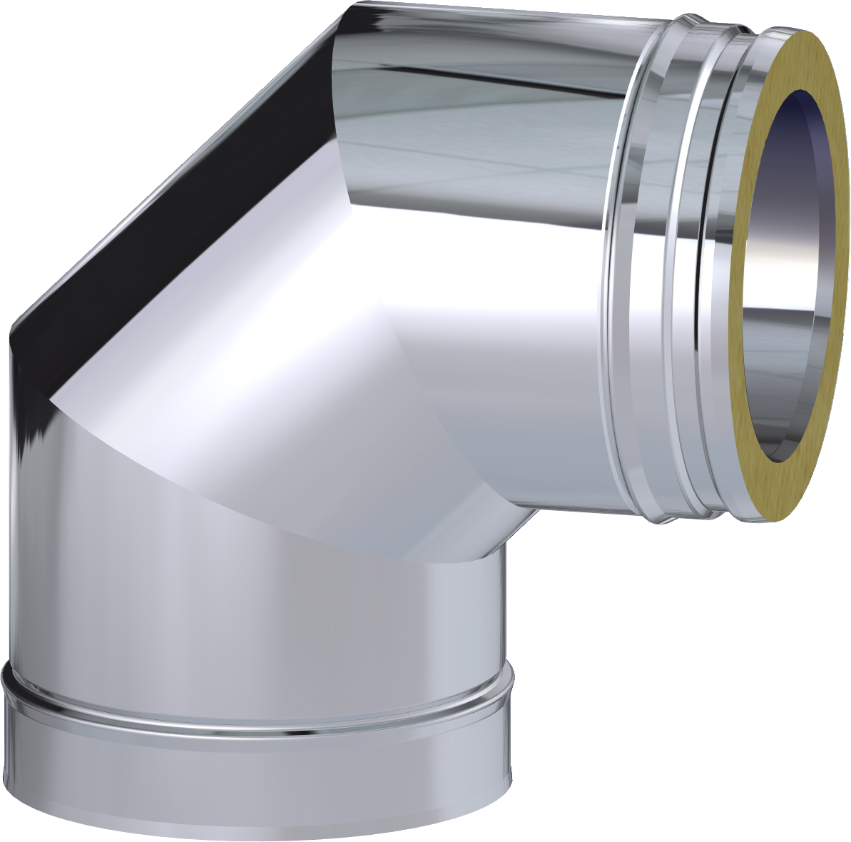 4" Twin Wall  90° Elbow