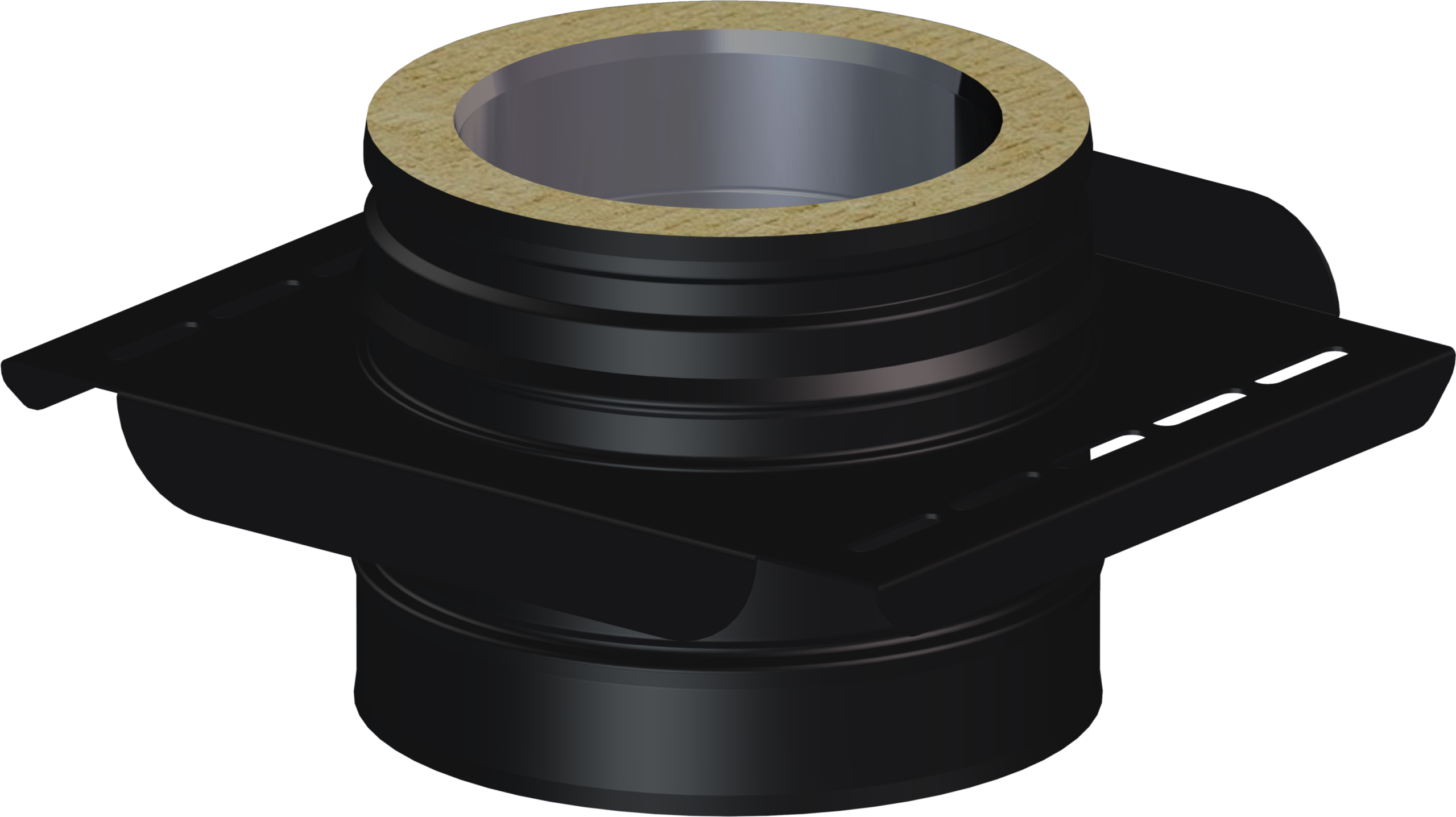 130mm/5"  Twin Wall Console Plate - Matt Black