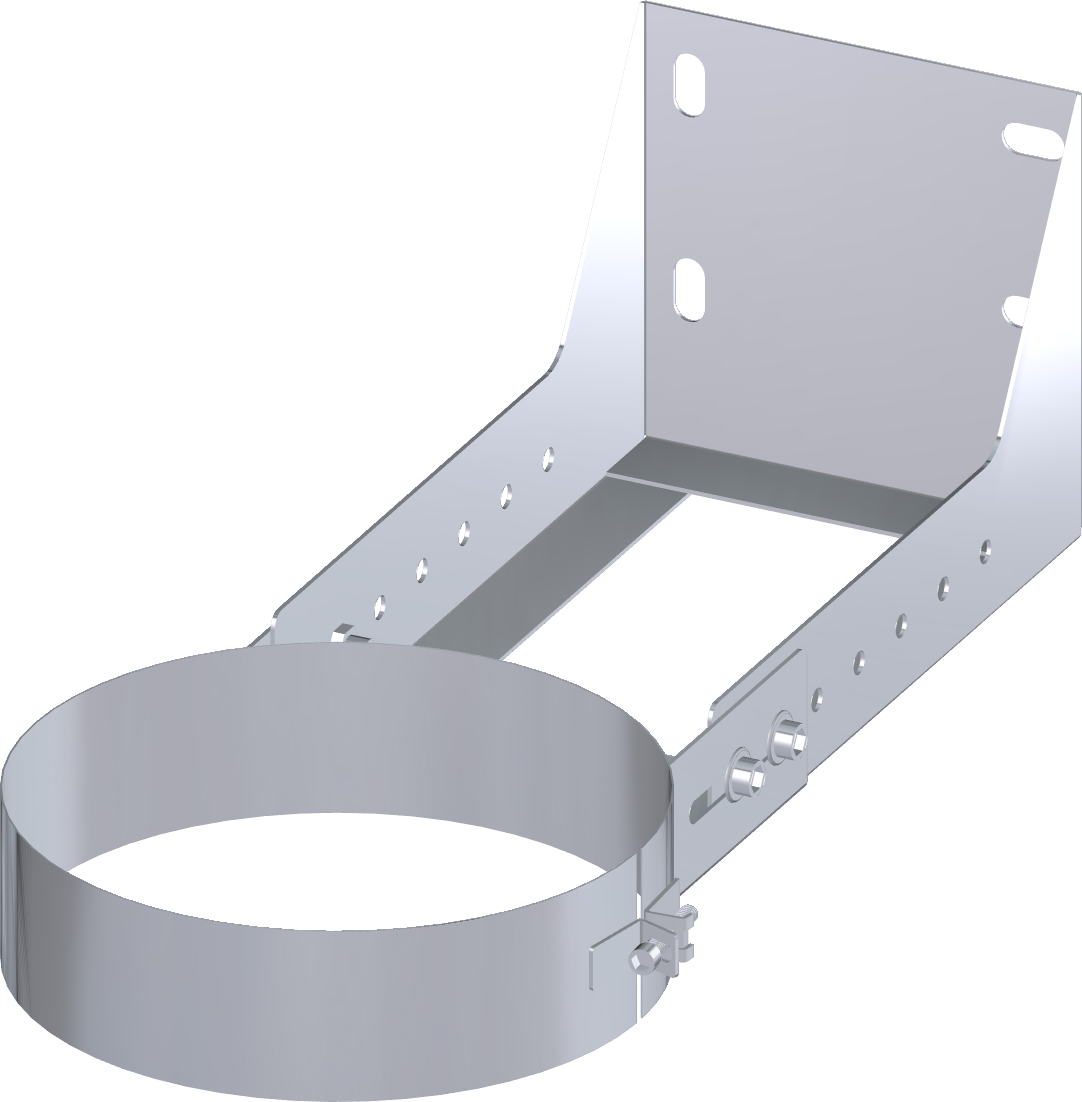 100mm/4" Twin Wall Cuttable Short Wall Support (100mm-250mm)