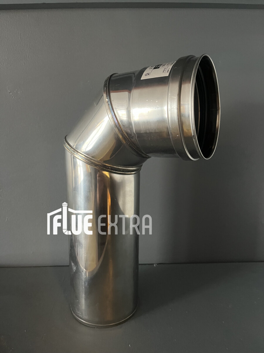 80mm Single Wall 87 Degree Long Bend