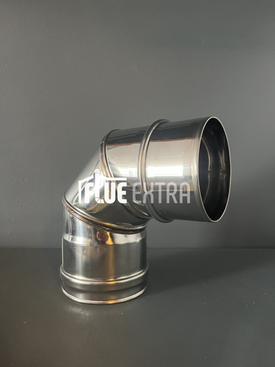 80mm Single Wall Standard 87 Degree Bend