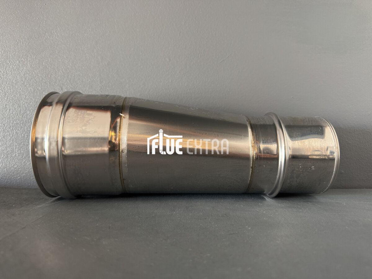 100mm Single Wall Eccentric reducer to 80mm